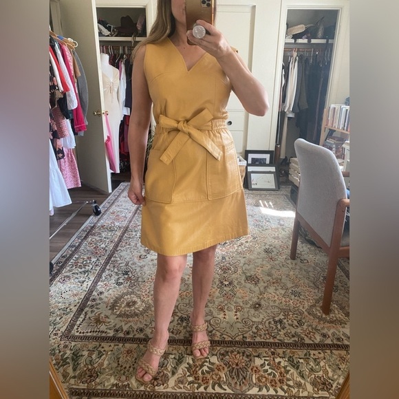 1960’s Vintage North Beach Leather Mini Dress - Excellent Condition, A-Line XS - Picture 1 of 11